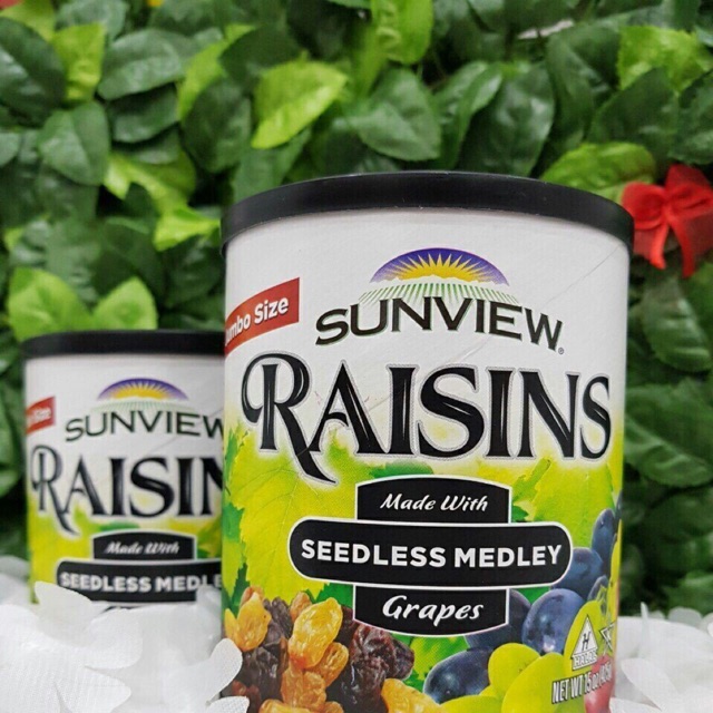 ♥️[HSD 04/2023] Combo 3 Hộp Nho Khô Mỹ Không Hạt —  SUNVIEW RAISINS 425g