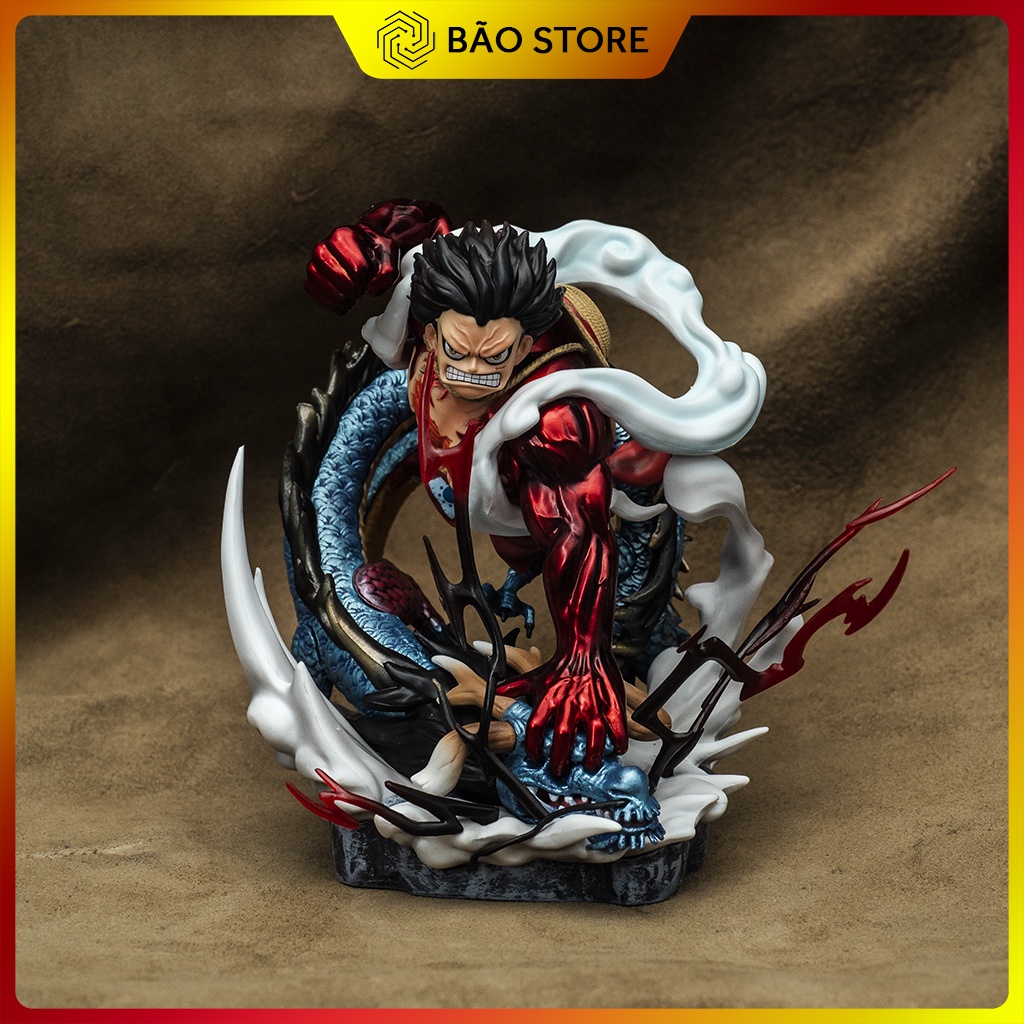 Mô hình One Piece Luffy Gear 4 battle tứ hoàng Kaido dạng rồng  - Mô hình trang trí One Piece Figure Luffy Kaido rồng