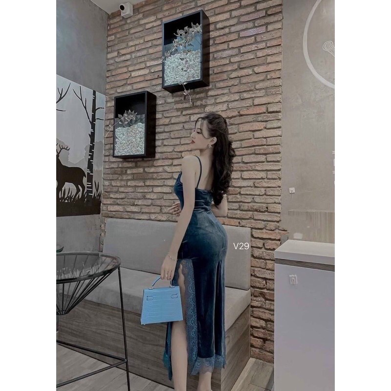 Đầm body nhung ren | BigBuy360 - bigbuy360.vn