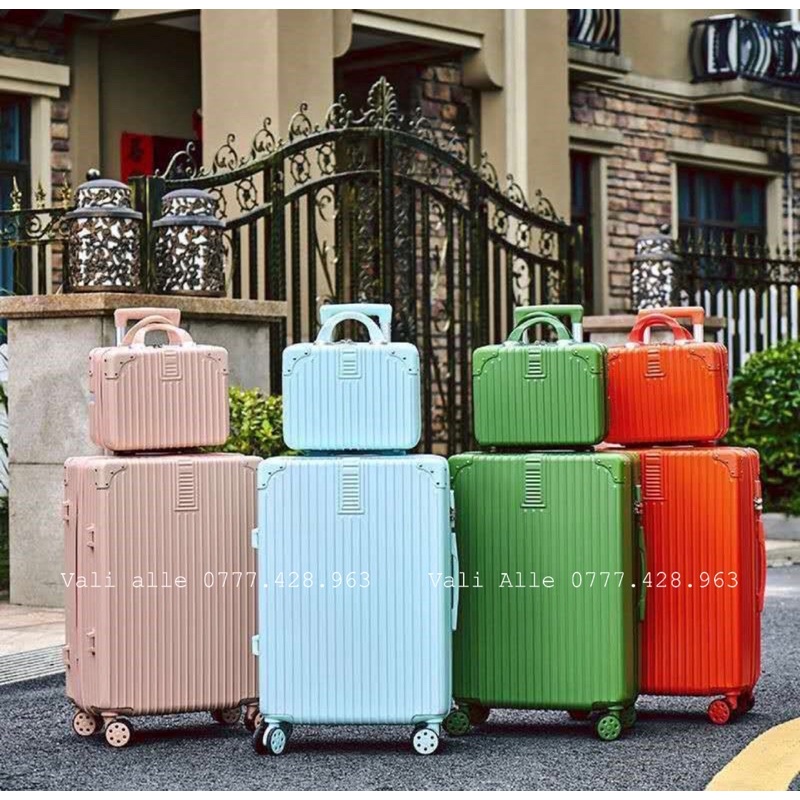 (MẪU MỚI ) VALI DU LỊCH - VALI VUÔNG DÂY KÉO CAO CẤP size 20,24,28 CÓ CỐP