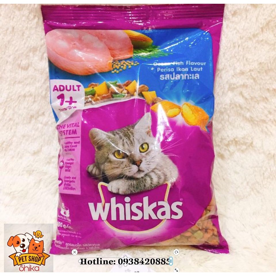 [Mã 229FMCGSALE giảm 8% đơn 500K] Thức ăn cho mèo whiskas 400g (gói)