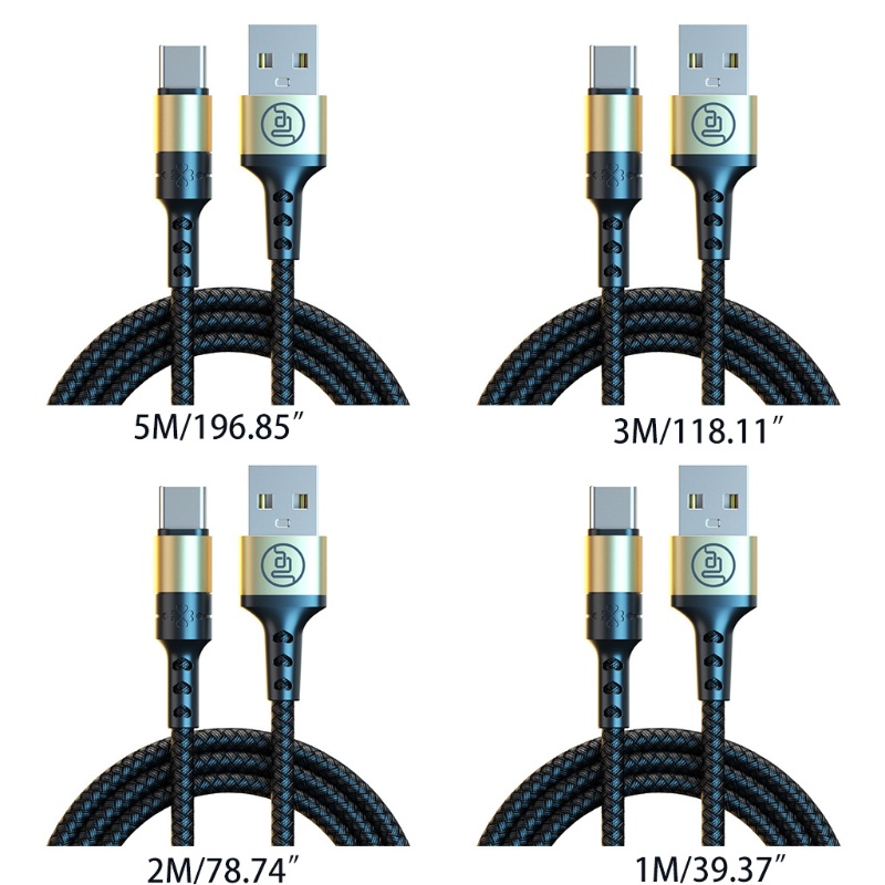 Dây Cáp Sạc Truyền Dữ Liệu Nhanh USB Sang Type C 1m 2m 5m