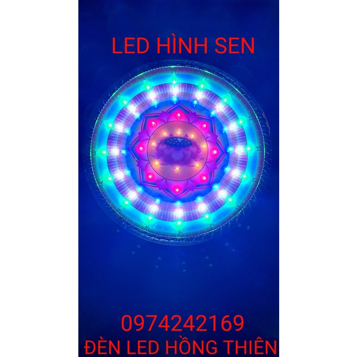 Đèn hào quang led hình hoa sen và hình vạn