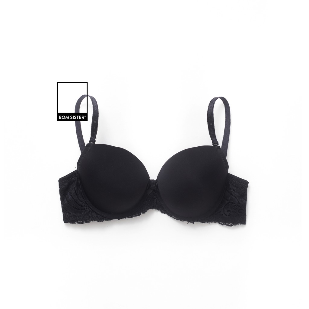 [Mã FARSBRBOM1 giảm 10% đơn 99K] Áo lót mút vừa lưng ren màu trơn có gọng nâng ngực tự nhiên BOM SISTER A0131 | BigBuy360 - bigbuy360.vn