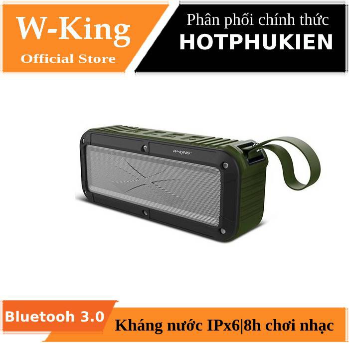 Loa di động Bluetooth W-King S20 thể thao kháng nước kháng bụi IPx8 - hàng chính hãng