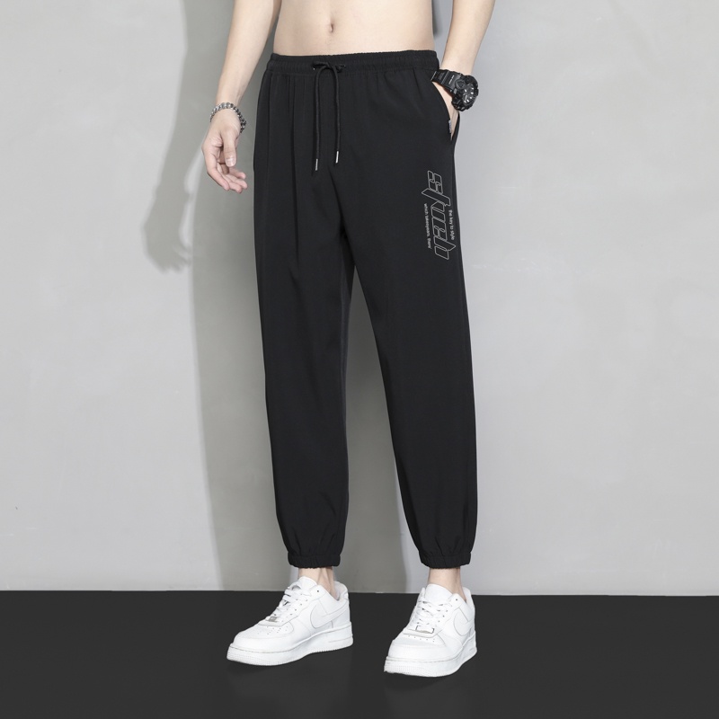 Quần Dài Thể Thao Dáng Suông Mau Khô Thời Trang Mùa Hè Cho Nam