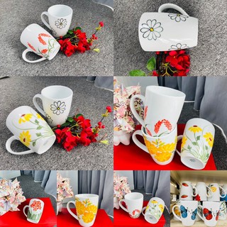 Siêu nhiều mẫu mới mỗi ngày  Cốc sứ 450ml hàng vẽ tay hoạ tiết Bát Tràng