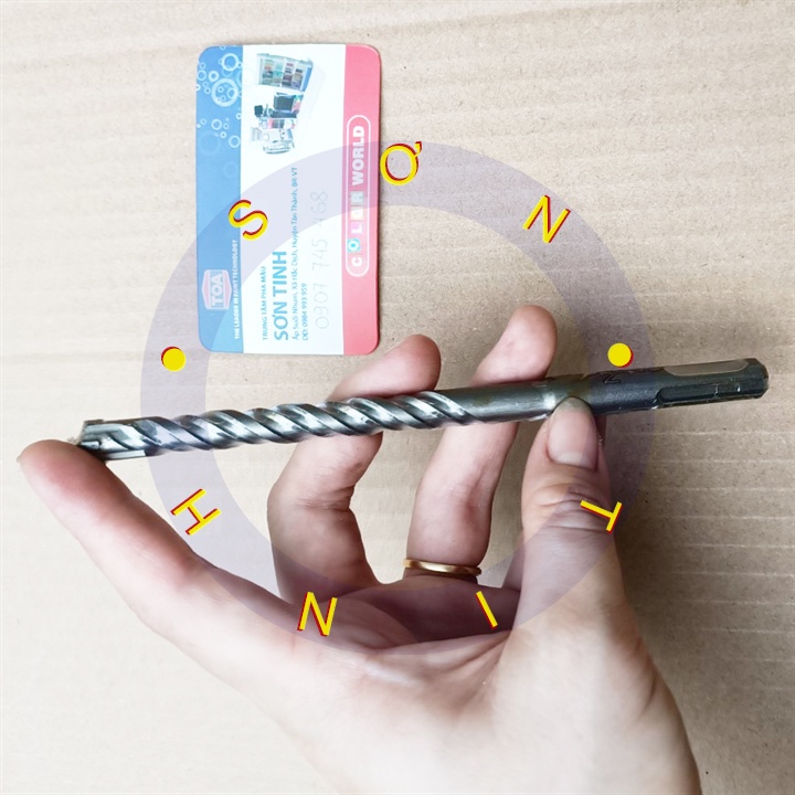 74826 mũi khoan bê tông 4 cạnh gài 10 x 110 mm tolsen