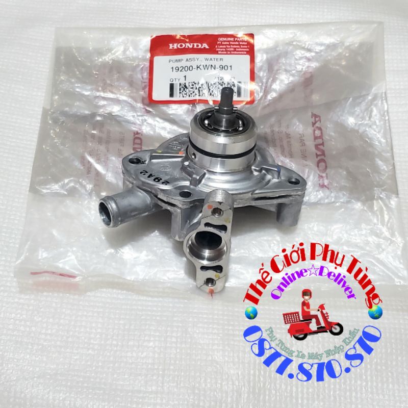 Bộ bơm nước Vario - Click thái - AB125 - PCX zin Honda Indonesia - 19200-KWN-901