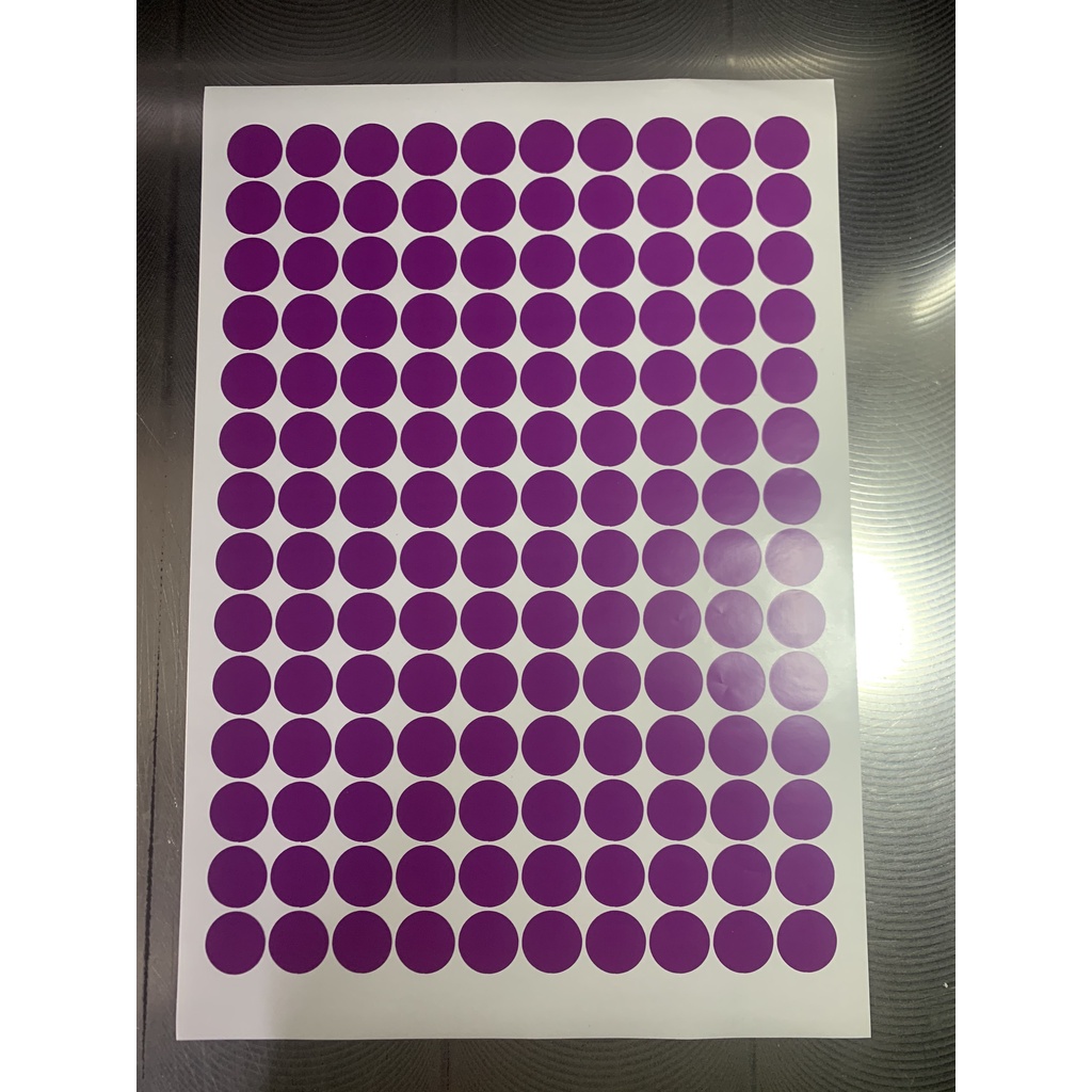 [Giá Tại Xưởng] COMBO 100 tờ (6000- 15000 cái) tem nhãn dán decal hình tròn màu các size 1 cm, 2cm, 3 cm, 4 cm