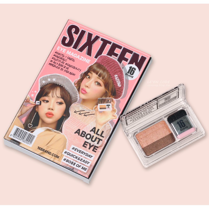 Kit màu mắt 16 Brand Sixteen Eye Magazine All About Eye