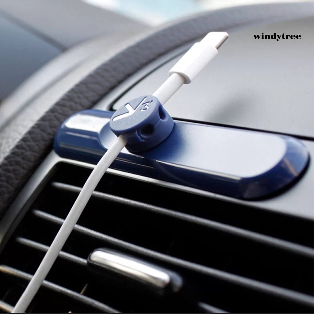 [W &amp; T] Kẹp Quấn Dây Cáp P1 PVC Mini Đơn Giản Hút Nam Châm Sắp Xếp Gọn Gàng Để Bàn