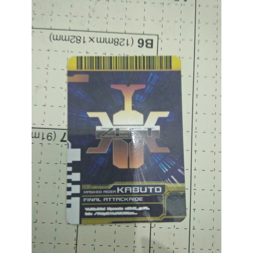 Card Kamen KABUTO Final Atack -Thẻ bài Kamen Rider Kamishop