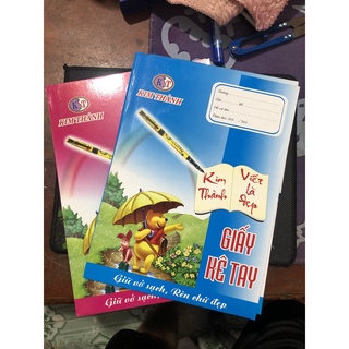 Giấy kê tay viết chính tả kt