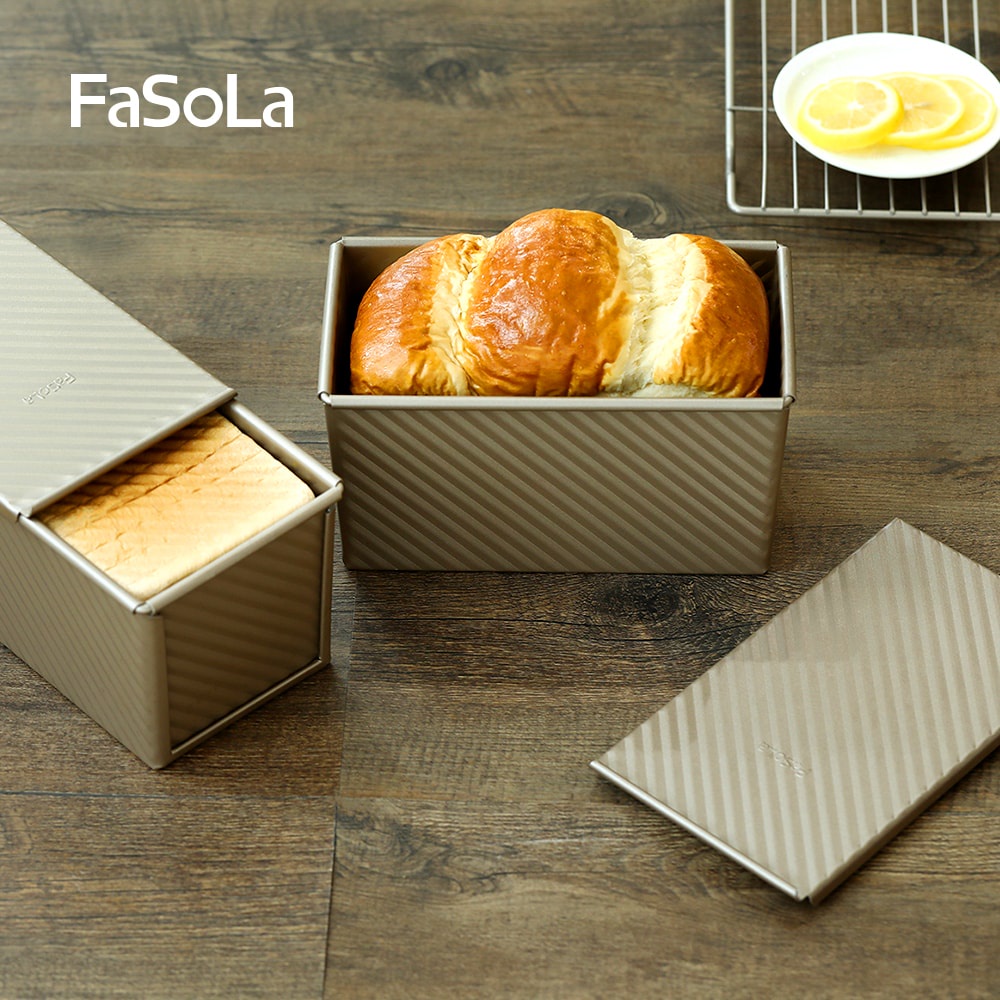 Khuôn nướng bánh mì sandwich có nắp 450g FASOLA FSLDZ-225