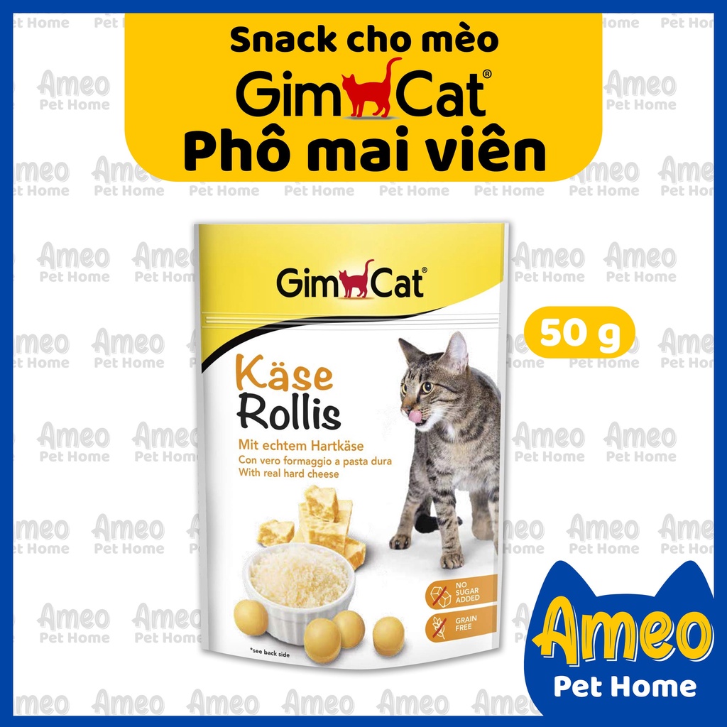 Bánh thưởng Gimcat Cheeze | Snack thưởng phô mai viên Gimcat giảm stress cho mèo