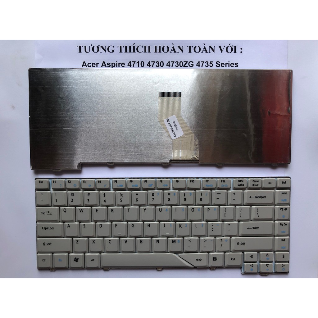 Bàn phím cho Acer Aspire 4210 4520 4710 5220 5310 5720 5235 6920 Trắng Hàng Mới 100% Bảo Hành Toàn Quốc