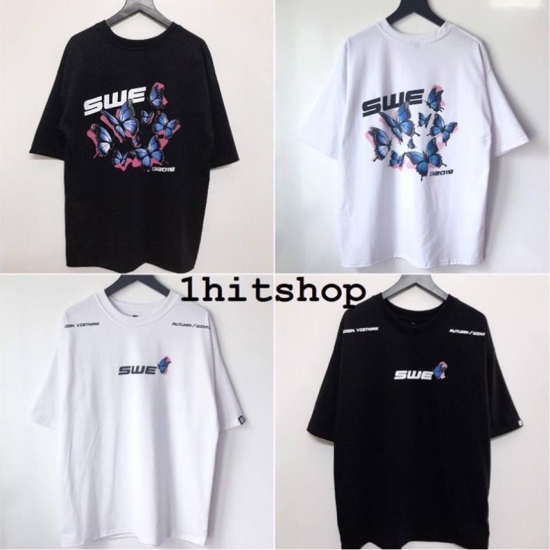 Áo Thun Tay Lỡ Unisex IN SWE BƯỚM- Áo Thun Phông Rộng Thời Trang Nam Nữ Bắt Trent | BigBuy360 - bigbuy360.vn
