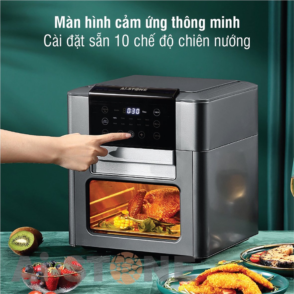 [Mã ELHADEV giảm 4% đơn 300K] Nồi chiên không dầu Ai-STONE Ai-6800 Dung tích lớn 12L - Bảo hành 12 tháng