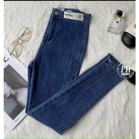 Quần Jeans Nữ Co giãn cạp siêu cao khoe cặp chân dài thon và vòng 3 quyến rũ cho nàng