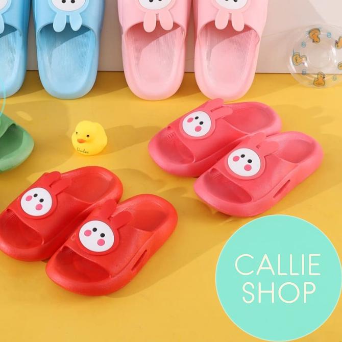 ☺ Giày Sandal Nhựa Dẻo Đính Đá Quý Hình Thỏ Bunny Unyu Nhập Khẩu 919-RB KCSLKLC ♦