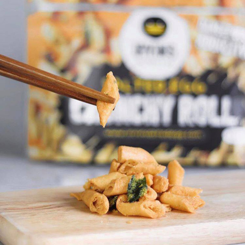 Bánh snack cuộn giòn trứng muối IRVINS - Crunchy Roll 120gram