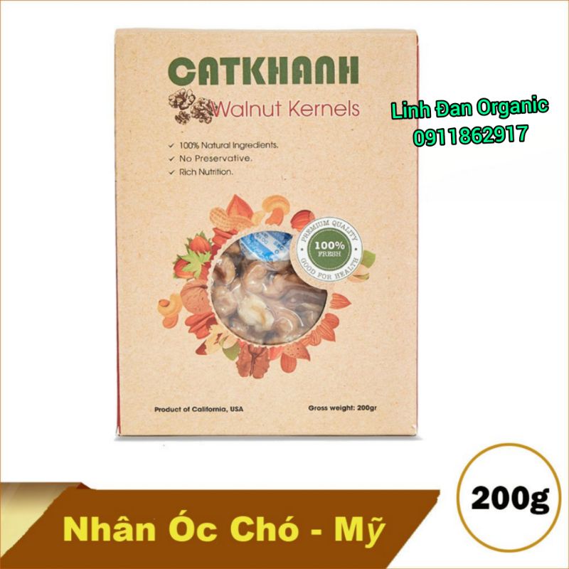 [MỚI] Nhân Quả Óc Chó Mỹ Cát Khánh 200gr date 2023