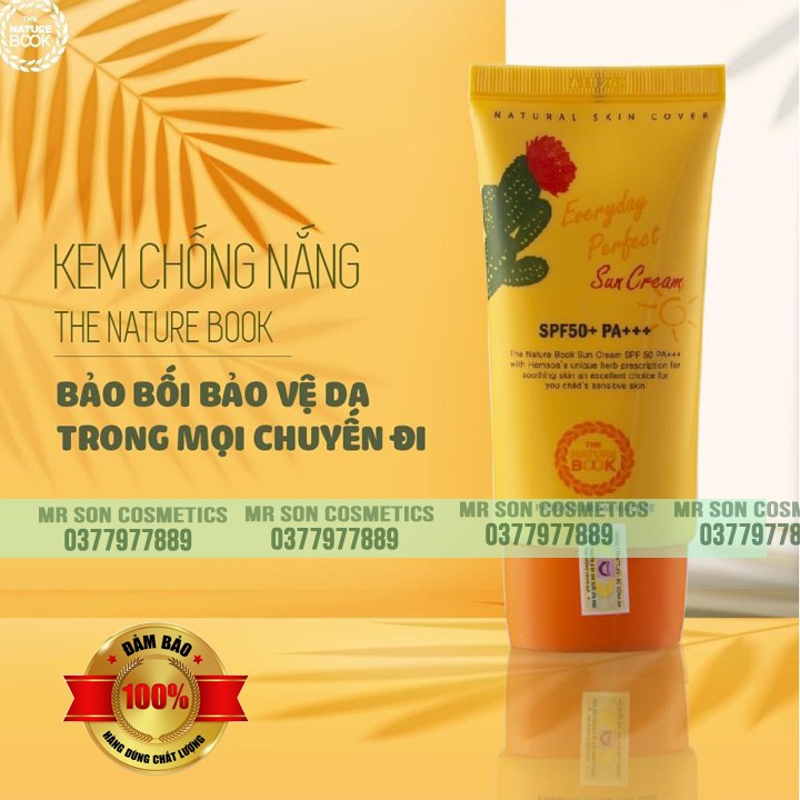[MỸ PHẨM THIÊN NHIÊN] Kem chống nắng Everyay Perfect Sun Cream The Nature Book Hàn Quốc