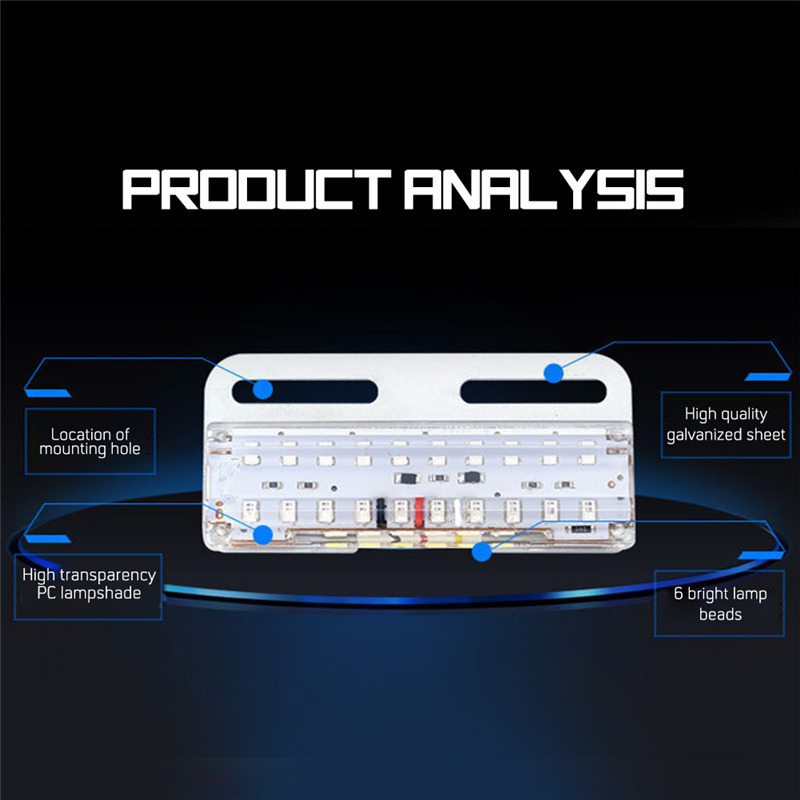 Đèn LED đánh dấu 24 bóng gắn bên hông xe tải / xe hơi