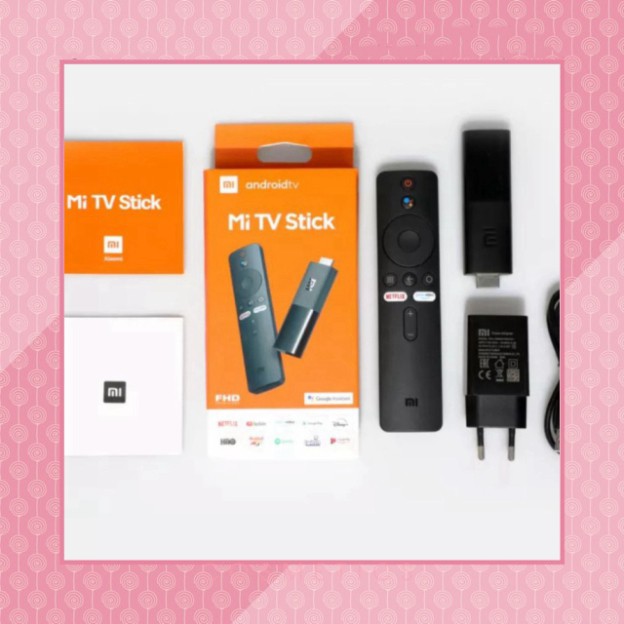 TỔNG CỦ XẢ  (Chính Hãng Xiaomi) Xiaomi Mi TV Stick 2K HDR Lõi Tứ Dolby DTS HD Giải Mã Kép Android 9.0 Làm Việc Với Googl