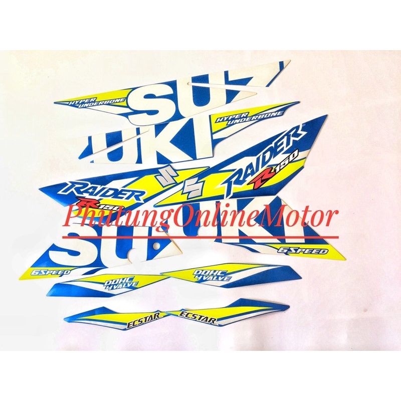 Tem suzuki Raider Fi Xanh Ecstar