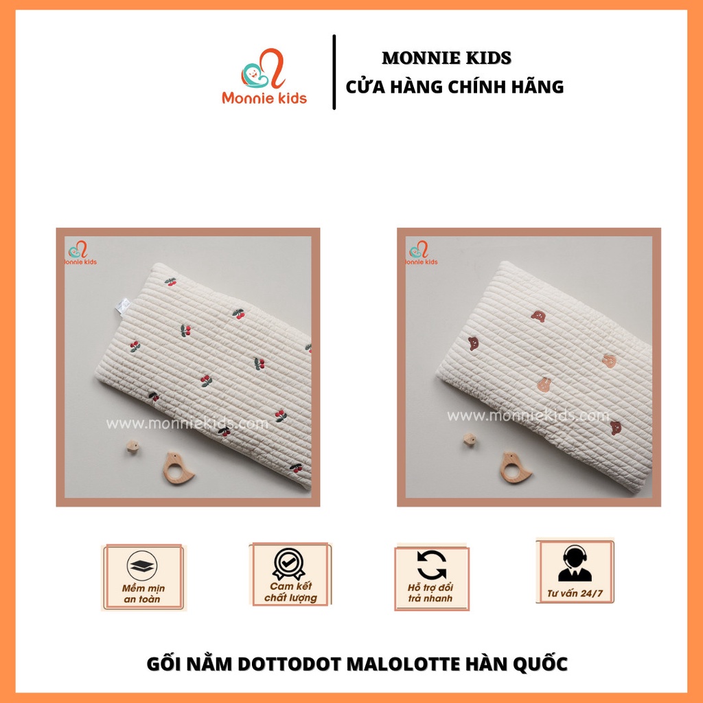 GỐI MỎNG QUILTING CHỮ NHẬT DOT - TO - DOT