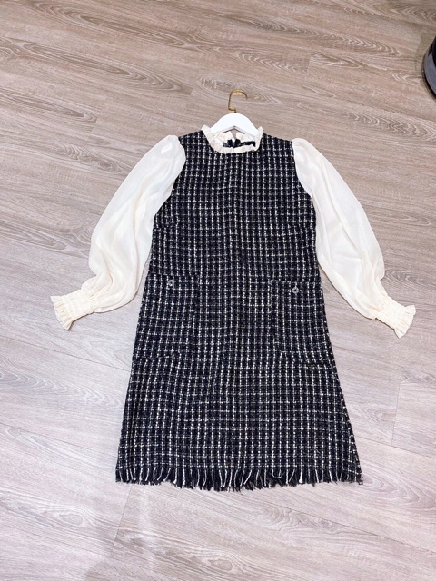 [Mã WARUN27 giảm 12k đơn 99k] Đầm dạ - Đầm suông - tay phồng tiể | BigBuy360 - bigbuy360.vn