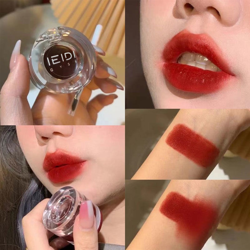 Son Kem Lì Không Chứa IEID Kèm Cọ Trang Điểm Trái Tim