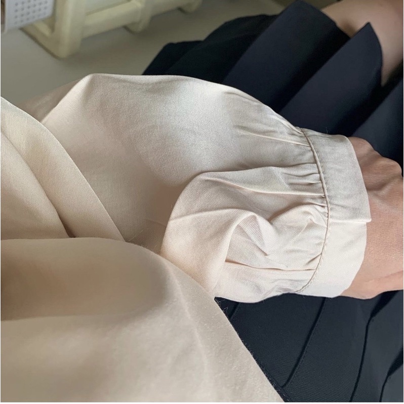 Sơmi cách điệu tay phồng Hàn Quốc