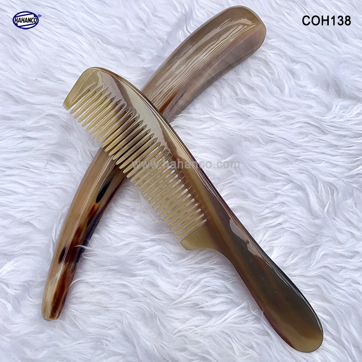 Lược sừng xuất Nhật (Size: L - 19cm) Thân lược dài thon gọn rất đẹp - COH138 - Horn Comb of HAHANCO