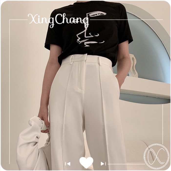 Áo thun nữ tay ngắn màu đen công sở sang trọng co dãn 4 chiều form ôm nhẹ in LIPS EYE mã NXC65