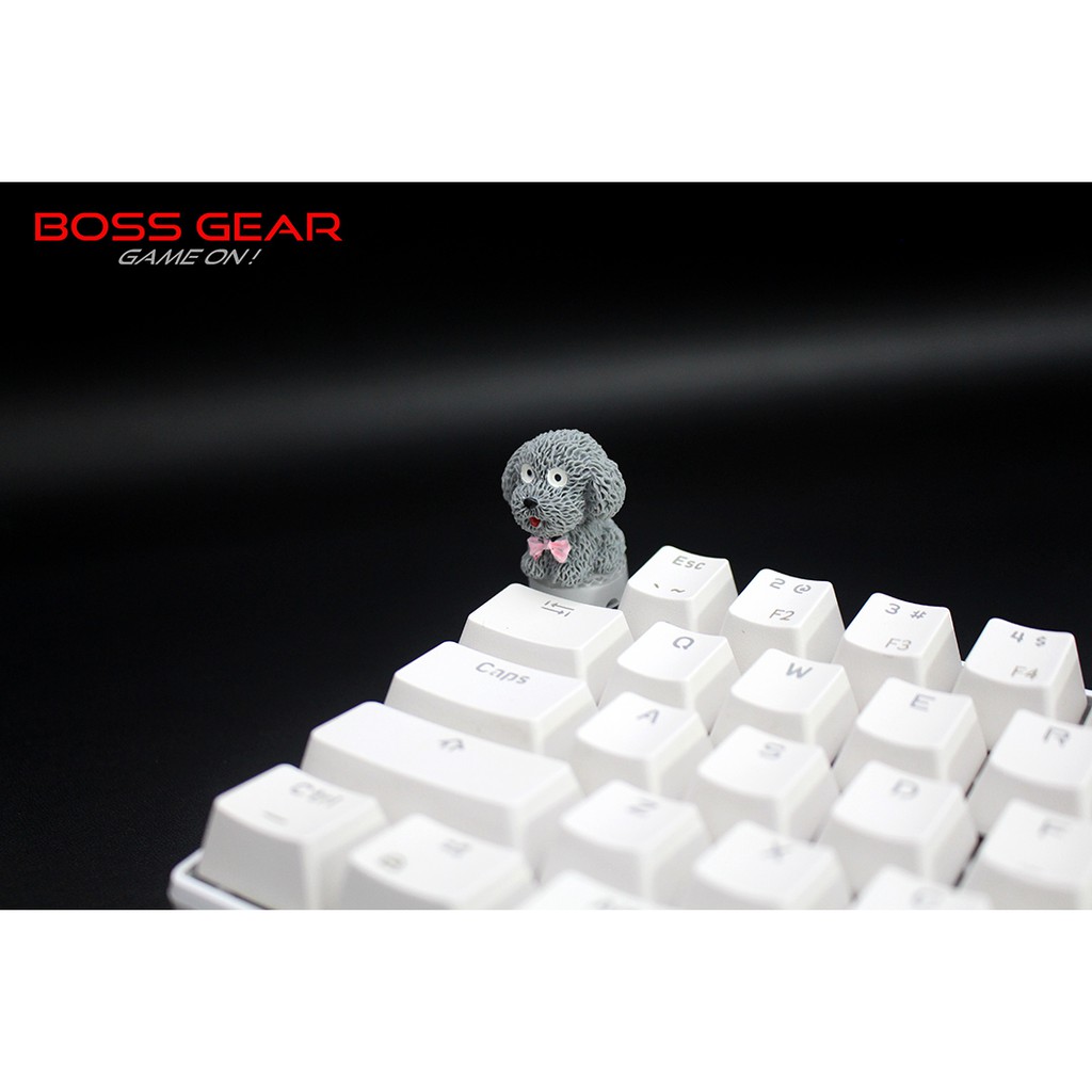 Keycap lẻ hình cún con lông xù ngộ nghĩnh siêu dễ thương( Keycap Artisan )