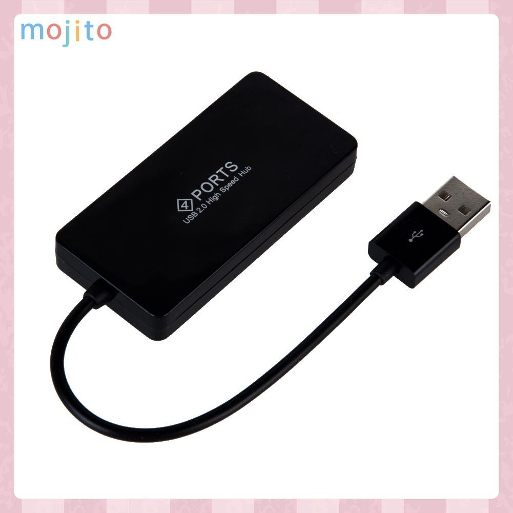 MOJITO 4 Ports High Speed USB 2.0 Hub Multi Splitter Expansion for PC Laptop