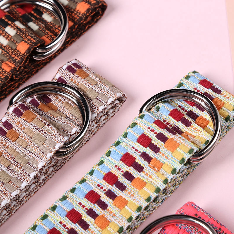 Thắt Lưng Vải Bố Thiết Kế Đơn Giản Phong Cách Hàn Quốc