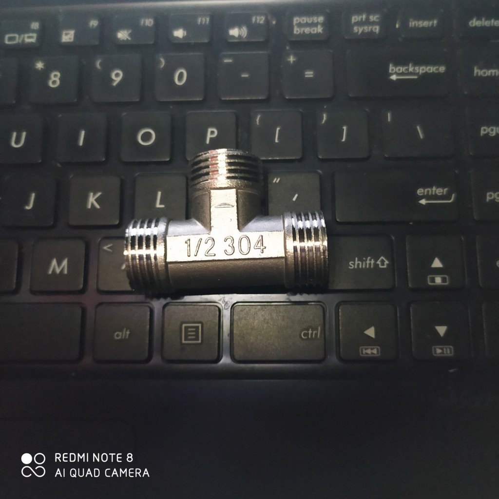 T chia 3 ren ngoài 21- chất liệu là inox 304