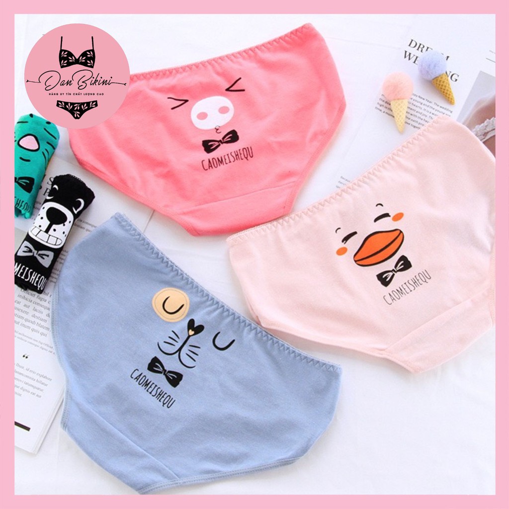 Quần Lót Nữ 💞FREESHIP💞 Quần Lót Nữ cotton dễ thương gợi cảm- Quần lót mỏng mát co dãn in hình hoạt hình mã L105 | BigBuy360 - bigbuy360.vn