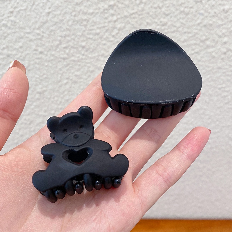 Kẹp Tóc Hình Cá Mập Màu Đen Phong Cách Hàn Quốc Cổ Điển Dành Cho Nữ