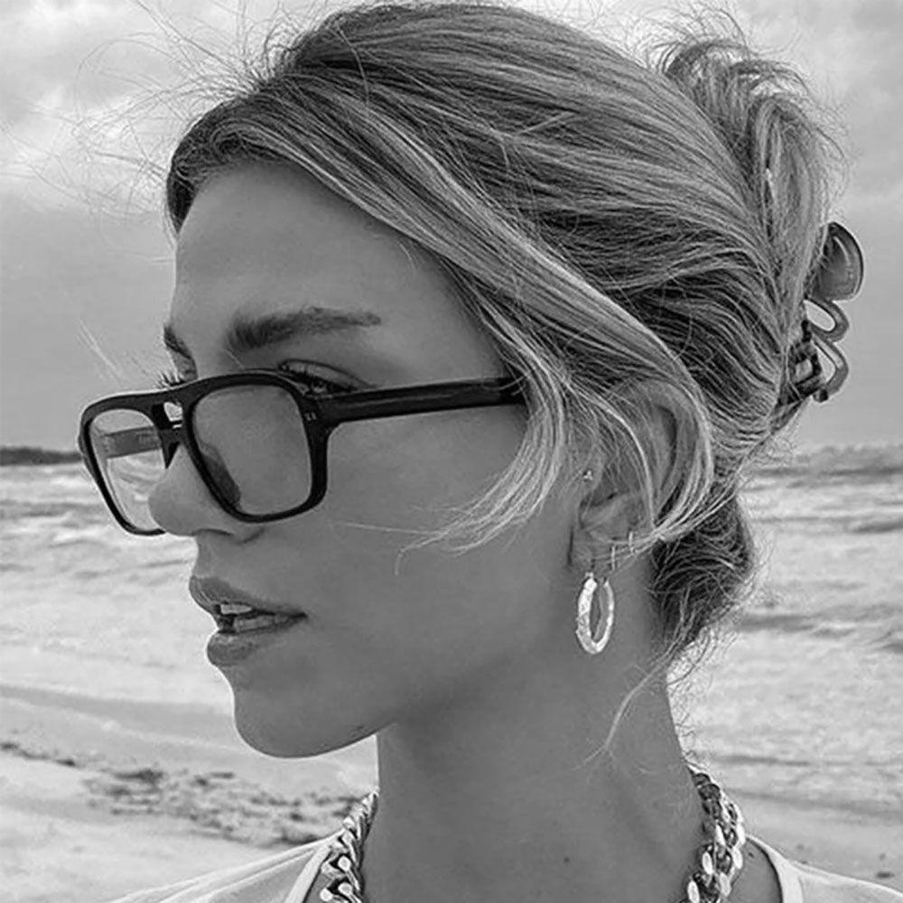 Kính Mát Gọng Vuông Phong Cách Vintage Hàn Quốc Thời Trang Cho Nữ