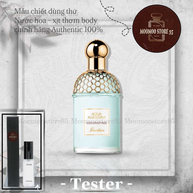 ❤️MOOMOO❤️ Nước hoa unisex Aqua Allegoria Coconut Fizz GUERLAIN - ( 𝐦𝐚̂̃𝐮 𝐭𝐡𝐮̛̉ 𝟓𝐦𝐥/𝟏𝟎𝐦𝐥 )