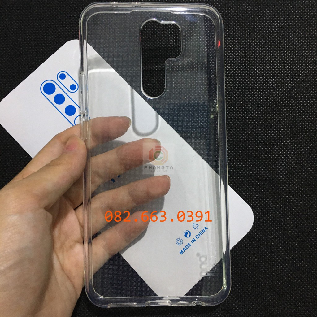 Ốp lưng Xiaomi Redmi 9 dẻo trong bảo vệ cam bền đẹp