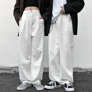 Quần Kaki trắng đen form rộng