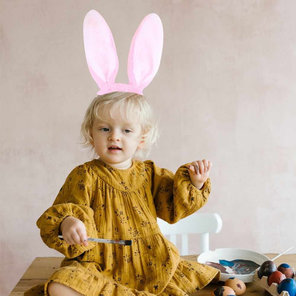 Băng Đô Cài Tóc Hình Tai Thỏ Nhiều Màu Dễ Thương Cho Nữ