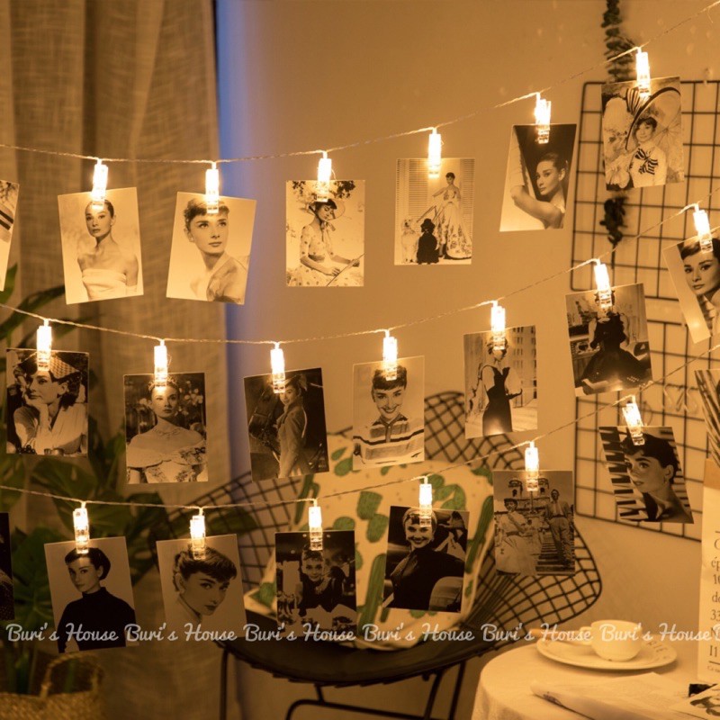 Đèn dây kẹp ảnh