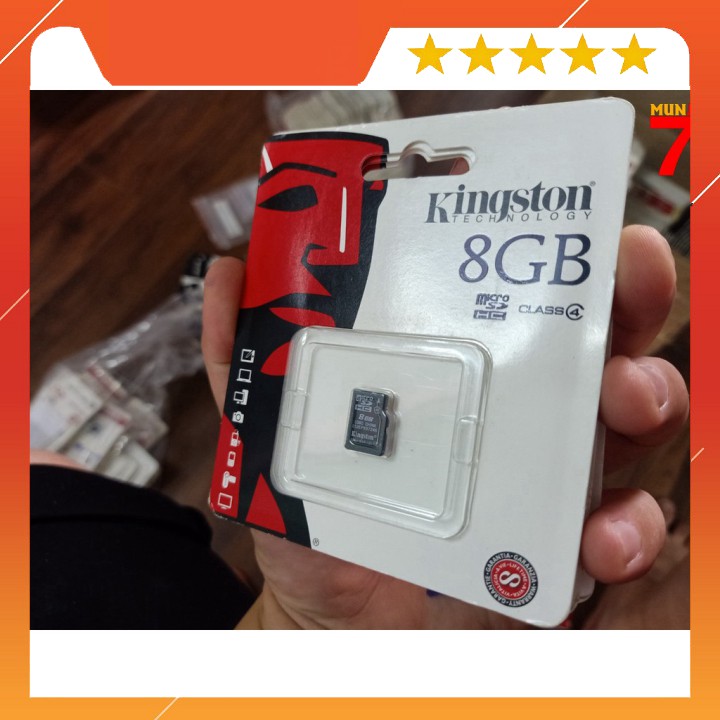 Thẻ Nhớ Kingston Micro SD 8GB Class 4 - SDC4/8GBSP